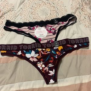 Two Torrid Thongs size 00